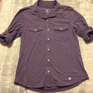 Stio Purple Button Down Shirt